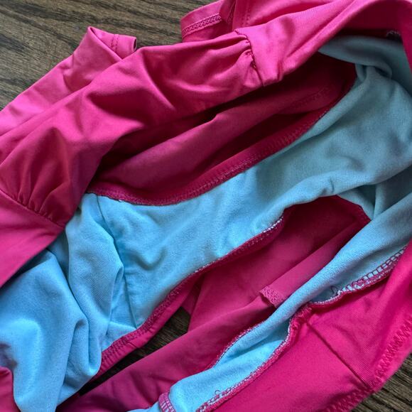 Athleta Womens Solid Pink Swim Skirt Bikini Bottom Attached Brief Size Medium - Picture 9 of 9